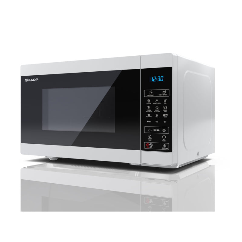 Sharp YC-MG252AU-W White 25L 900W Microwave with 1000W Grill and Touch Control