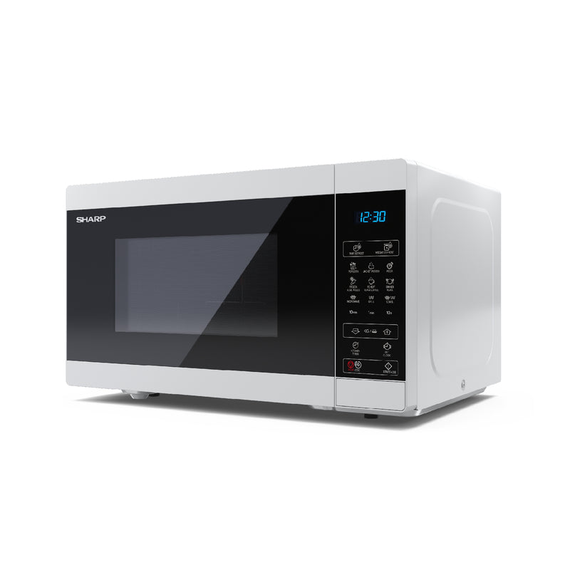 Sharp YC-MG81U-W White 28L 900W Microwave with 1100W Grill and Touch Control