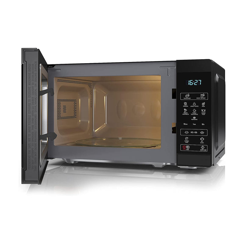 Sharp YC-MS02U-B Black 800W Microwave with 11 Power Levels & 8 Preset Cooking Options