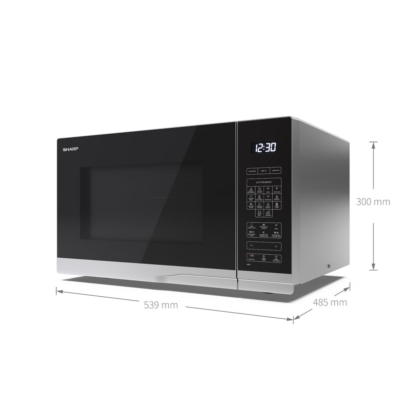 Sharp YC-PC322AU-S 32L 1000W Microwave Oven with Grill and Convection - Silver