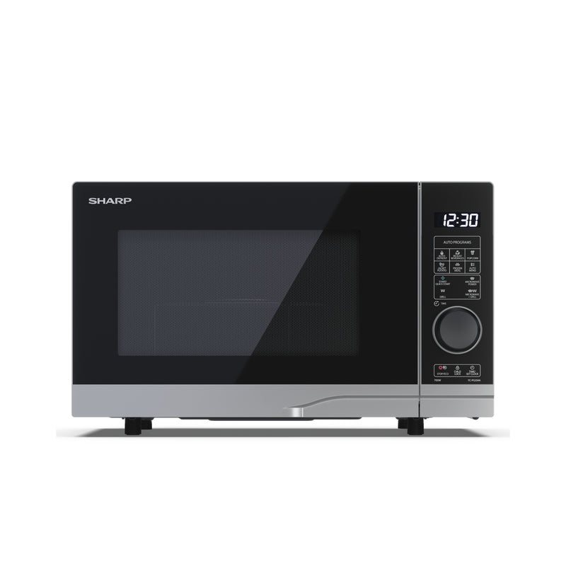 Sharp YC-PG204AU-S 20L 700W Microwave Oven with 900W Grill Function - Silver