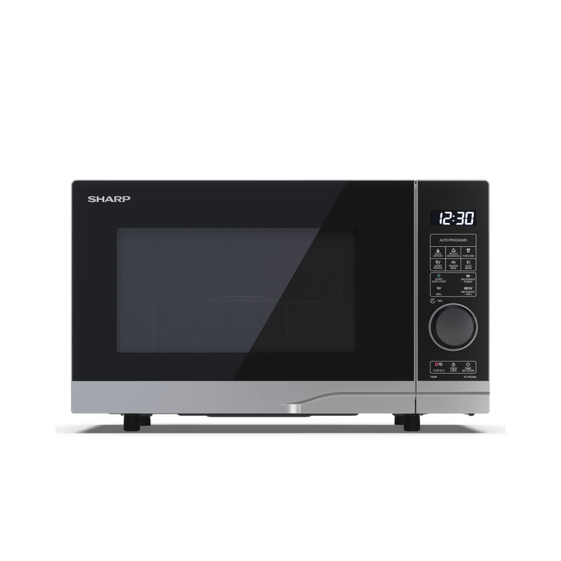Sharp YC-PG204AU-S 20L 700W Microwave Oven with 900W Grill Function - Silver