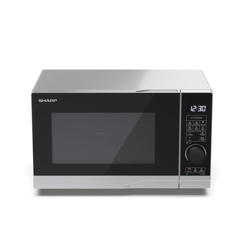 Sharp YC-PG204AU-S 20L 700W Microwave Oven with 900W Grill Function - Silver