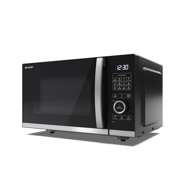 Sharp YC-QG254AU-B 25L 900W Microwave Oven with 1000W Grill Function - Black