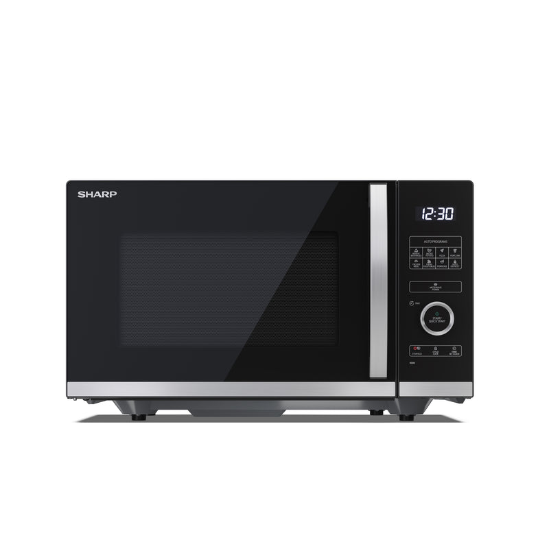 Sharp YC-QS254AU-B 25L 900W Flatbed Microwave Oven with ECO Function - Black