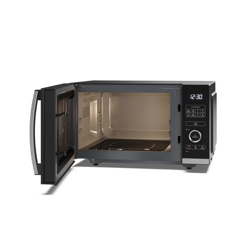 Sharp YC-QS254AU-B 25L 900W Flatbed Microwave Oven with ECO Function - Black