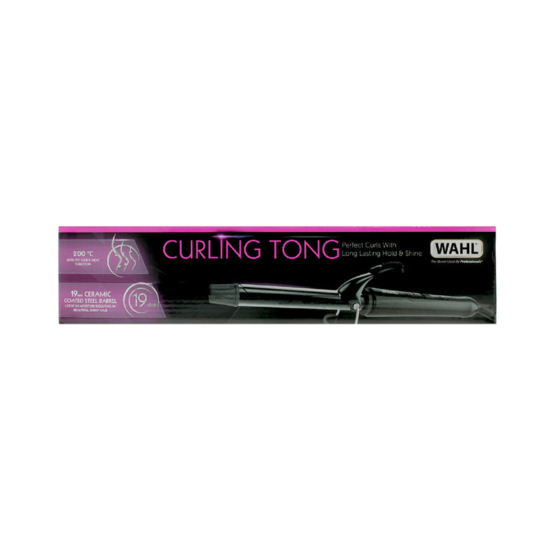 Wahl 19mm Curling Tong for Hair Styling, Curling Wand with Cool Touch - Black