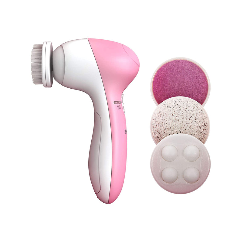 Wahl 4-in-1 Facial Cleansing Brush, Massager with Brush Attachments