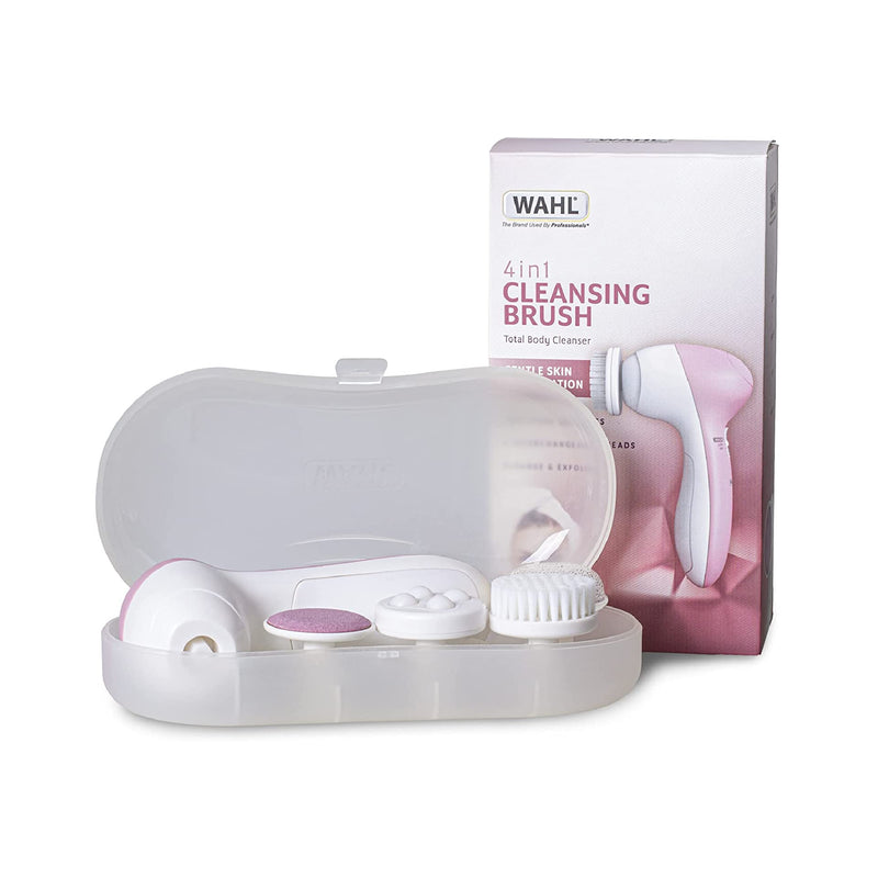 Wahl 4-in-1 Facial Cleansing Brush, Massager with Brush Attachments